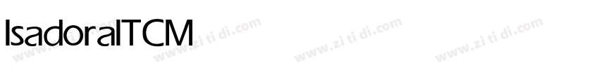 IsadoraITC Medium字体转换